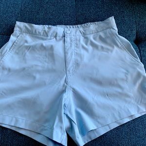 Mens light blue lined shorts